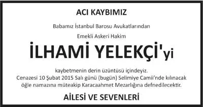 4 Sütun Vefat İlan