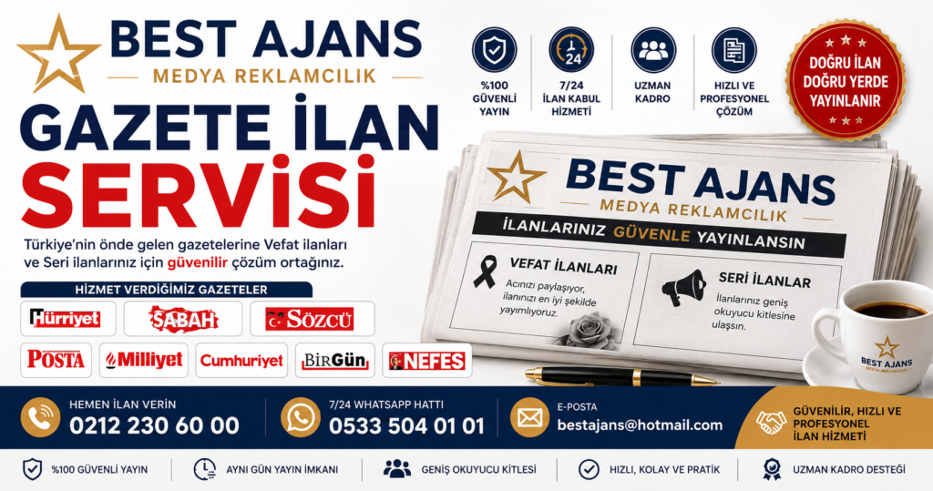 Sözcü Gazetesi İlan Servisi