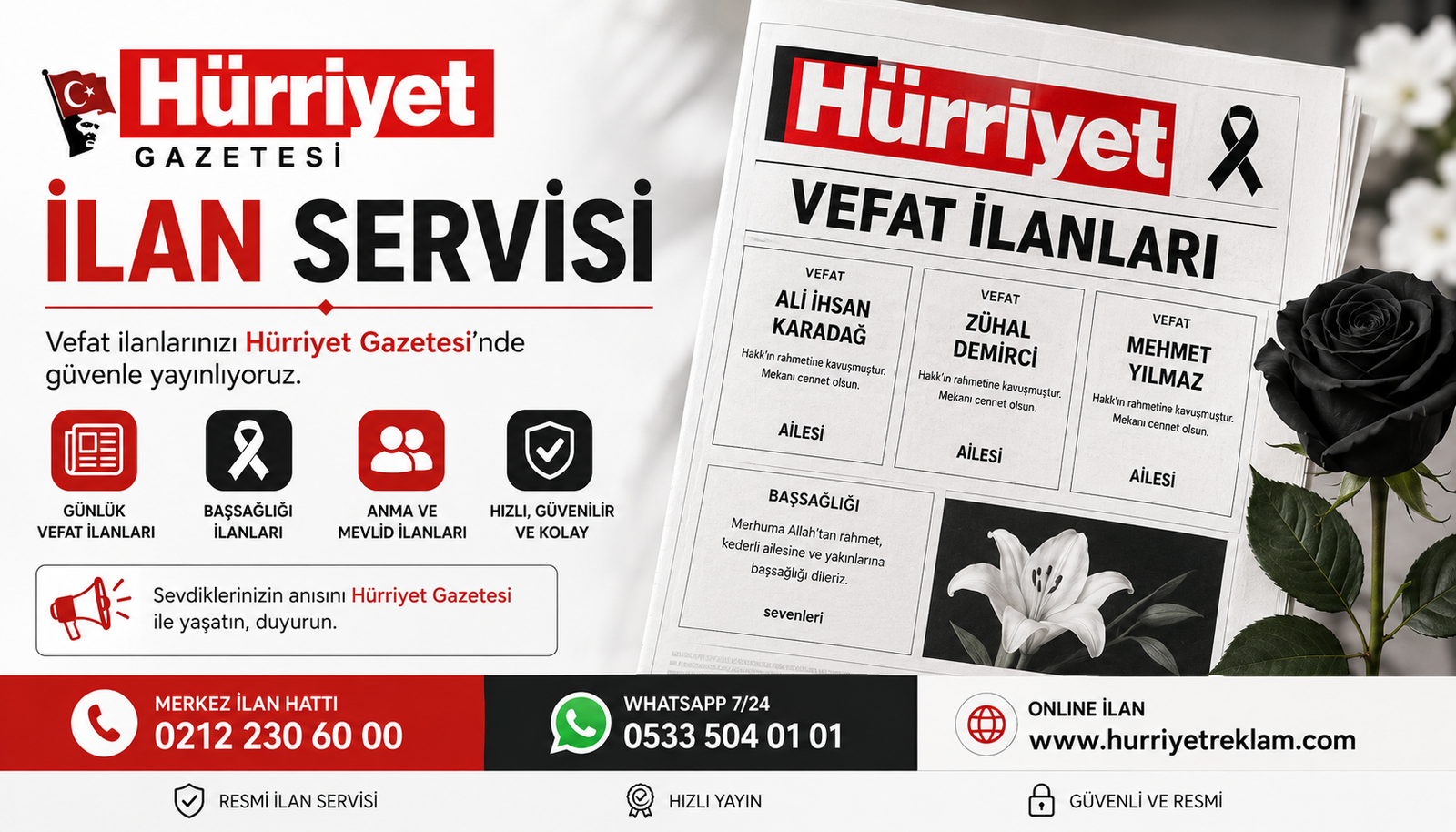 Hürriyet Gazetesi İlan Servisi-2026